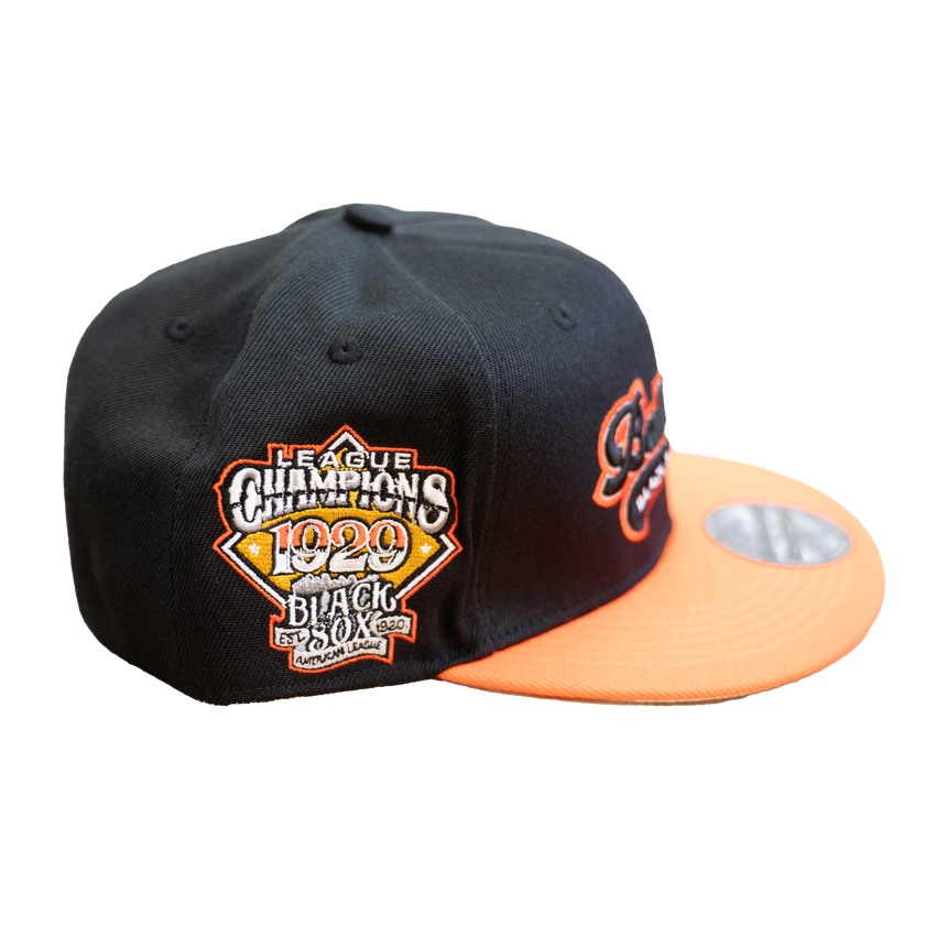 BALTIMORE BLACK SOX BLACK LEAGUE CHAMPS FITTED HAT (BLACK)