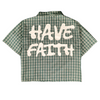 WATSON HAVE FAITH GREEN SHORT SLEEVE FLANNEL SHIRT