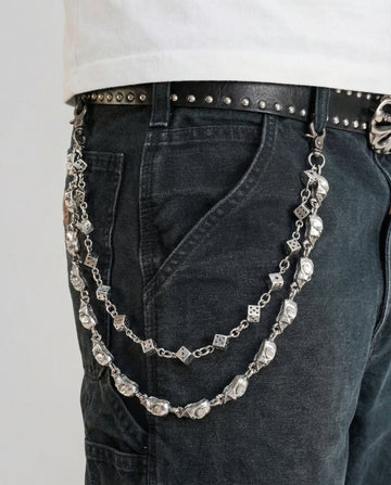 Skull Dice Pant Chain