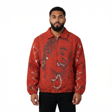 YOUNG THUG TAPESTRY WORK JACKET (RED)