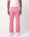 GEMSTONE NET JEANS (PINK)