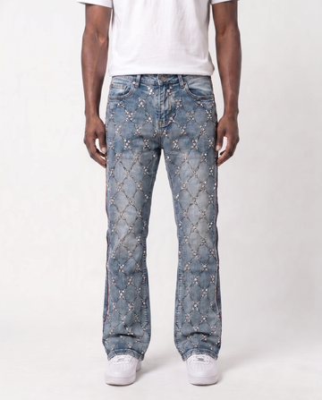 GEMSTONE NET JEANS (RAW)
