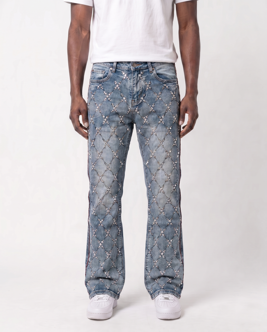 GEMSTONE NET JEANS (RAW)