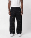 WATSON DENIM PANTS WITH PEARLS (BLACK)