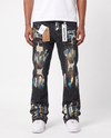 BLACK PAINT SPLATTER WATSON DENIM