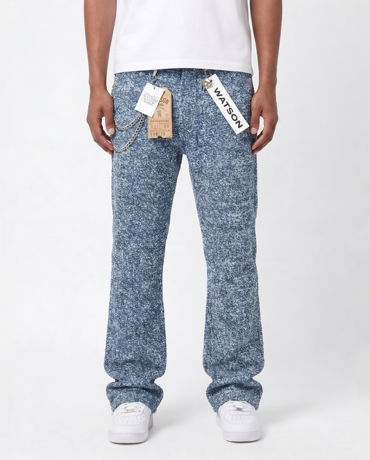 BLUE FRAYED WATSON DENIM