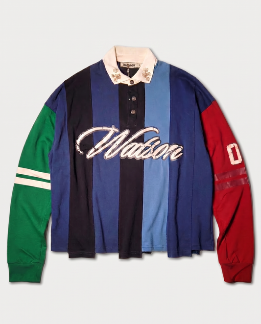 WATSON MULTI SPLIT LONG SLEEVE POLO (MULTI)