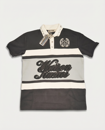 WATSON STUDIOS STAR EMBELLISHED POLO (GRAY)
