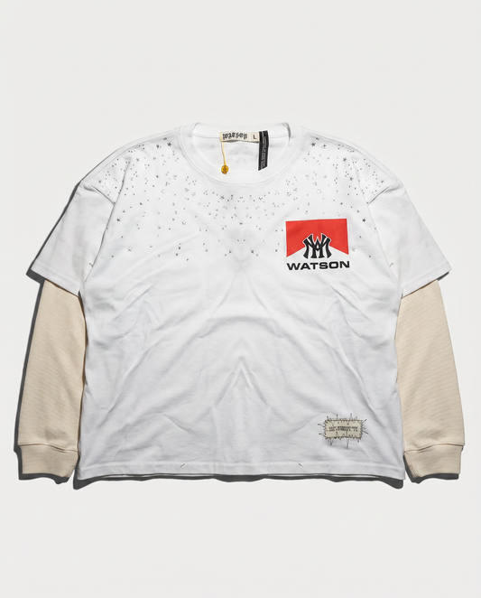 COUNTRY LONGSLEEVE T-SHIRT (WHITE)