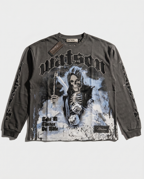 WATSON TAKE A CHANCE ON LIFE LONGSLEEVE T-SHIRT (GREY) – All Star