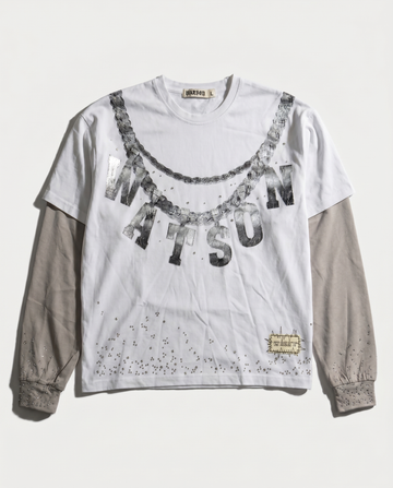 CHAIN LONG SLEEVE T-SHIRT (WHITE)