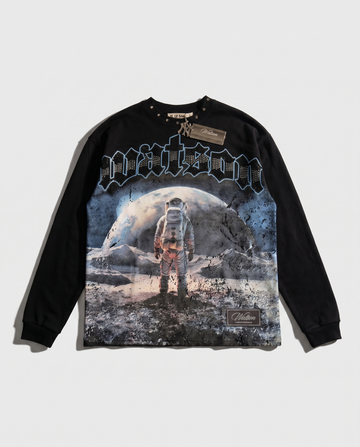 WATSON LEAVE GRAVITY TO THE REST LONGSLEEVE T-SHIRT (BLACK)