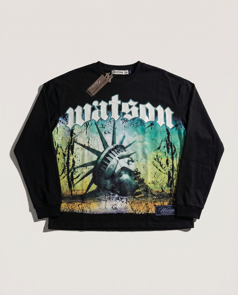 WATSON LIBERTY LONGSLEEVE T-SHIRT (BLACK) – All Star Elite