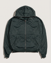 CRYSTAL FULL ZIP HOODIE (CHARCOAL)