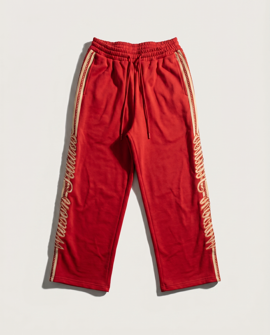 TO GOD BE ALL THE GLORY SWEATPANTS (RED)
