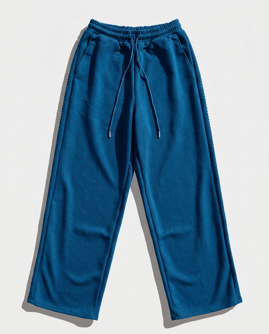 PEARL LINED SWEAT SUIT PANTS (NAVY)