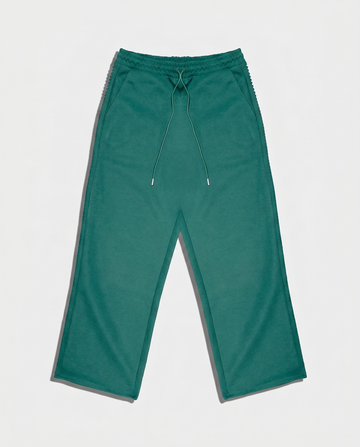 PEARL LINED SWEAT SUIT PANTS (GREEN)