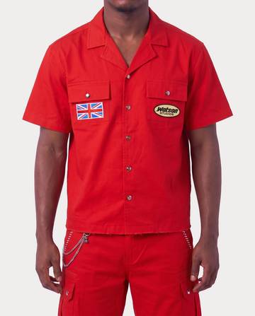 LONDON POLO CLUB WORK SHIRT (RED)