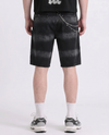 WATSON SIDE CRYSTAL BLACK DENIM CARPENTER SHORTS