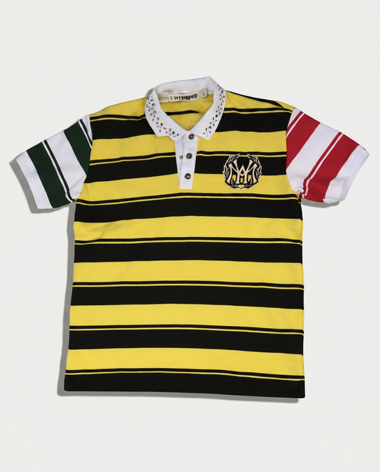 WATSON STUDIOS MULTI COLOR BLOCK POLO SHIRT