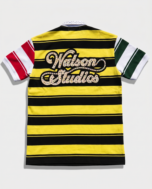 WATSON STUDIOS MULTI COLOR BLOCK POLO SHIRT