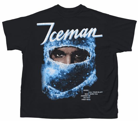 ICEMAN FACE T-SHIRT (BLACK)