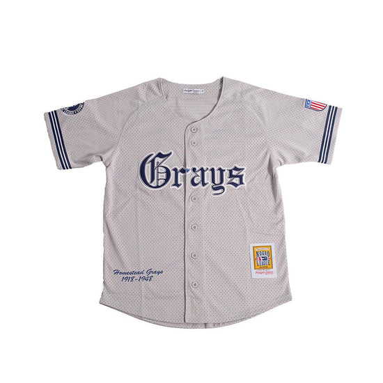 HOMESTEAD GRAYS BUTTON DOWN BATTING PRACTICE JERSEY - Allstarelite.com