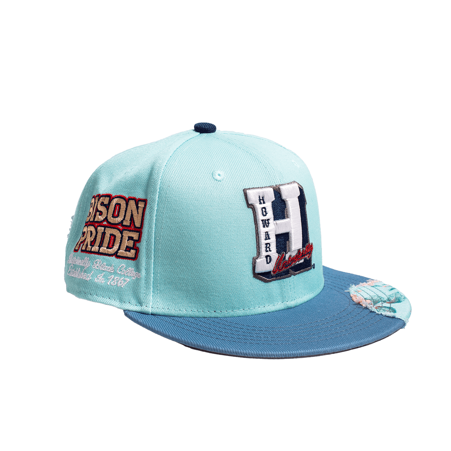 HOWARD UNIVERSITY FRAYED FITTED HAT - Allstarelite.com