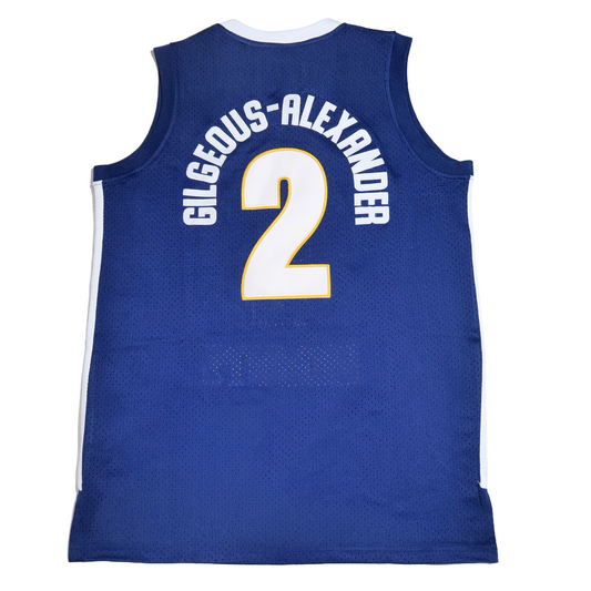 SHAI GIL GEOUS ALEXANDER NAVY BLUE HIGH SCHOOL BASKETBALL JERSEY
