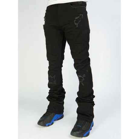 Politics Jeans - Super Stacked Skinny Flare 38" Inseam - Scott - Jett Black - 504