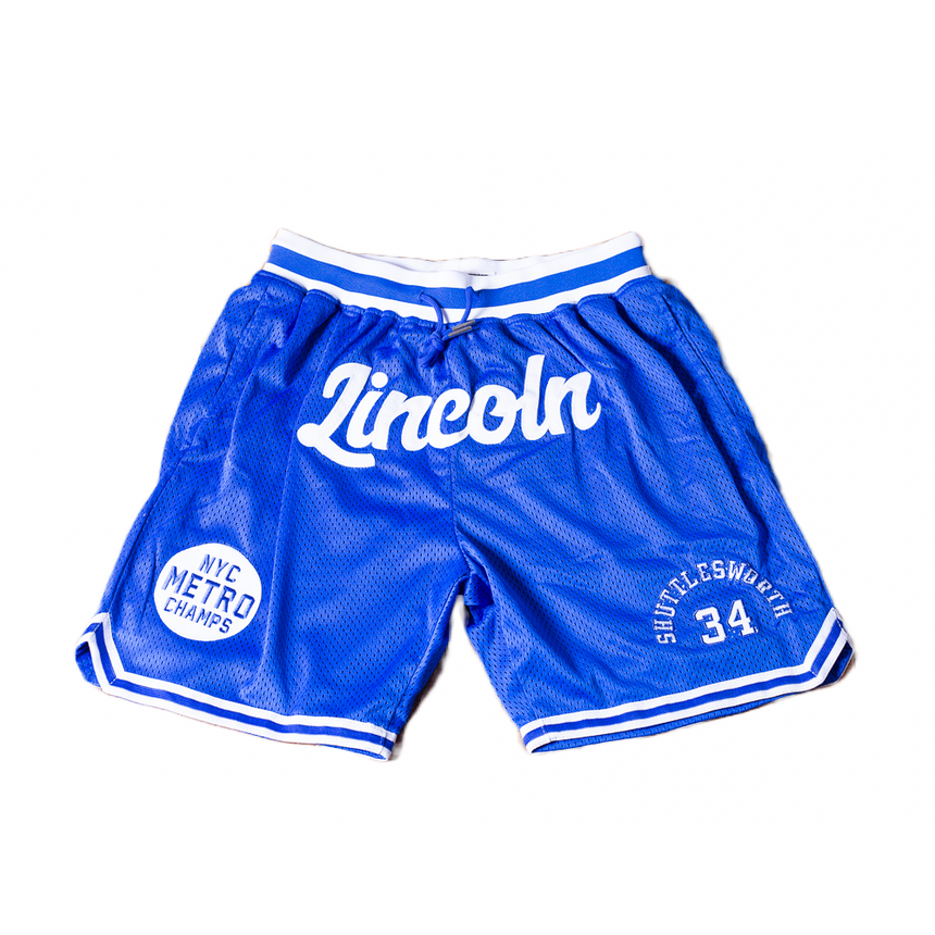JESUS SHUTTLESWORTH BLUE BASKETBALL SHORTS - Allstarelite.com