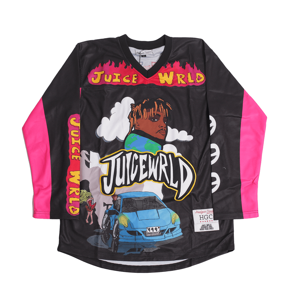 JUICEWRLD HOCKEY JERSEY IN BLACK - Allstarelite.com