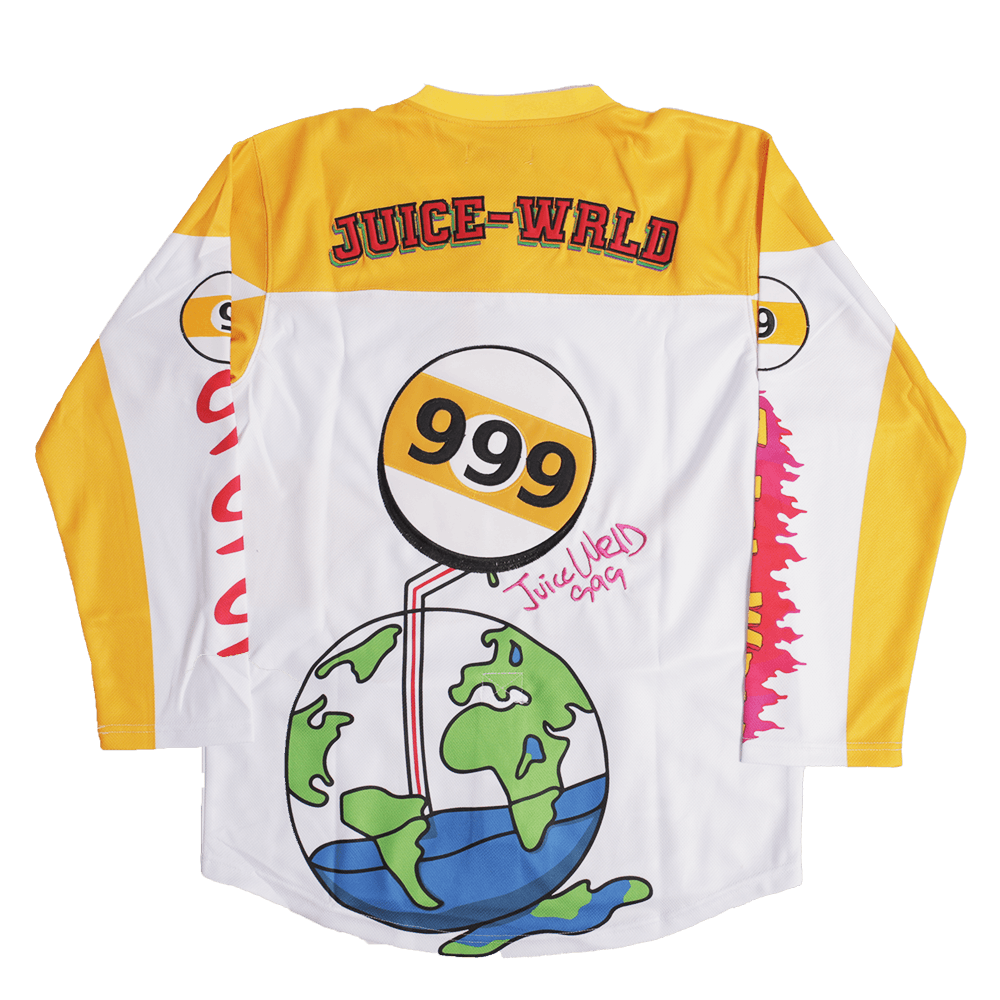 JUICEWRLD YOUTH HOCKEY JERSEY YELLOW - Allstarelite.com