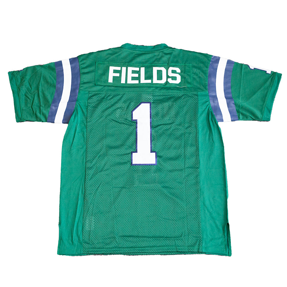JUSTIN FIELDS HIGH SCHOOL FOOTBALL JERSEY GREEN - Allstarelite.com