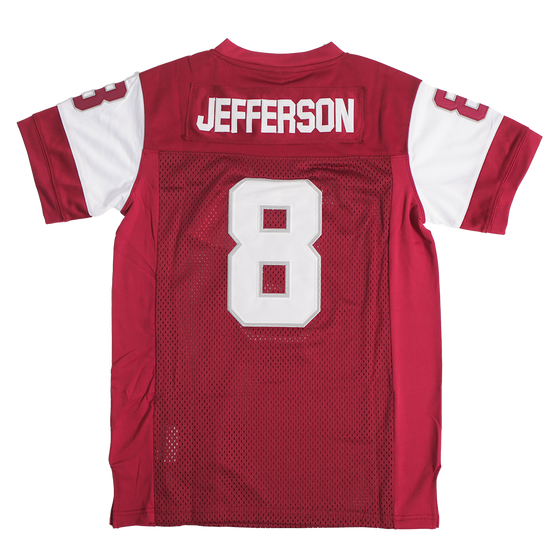 JUSTIN JEFFERSON HS FOOTBALL JERSEY RED - Allstarelite.com