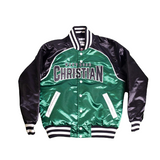 KEVIN DURANT HIGH SCHOOL GREEN SATIN JACKET - Allstarelite.com