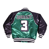 KEVIN DURANT HIGH SCHOOL GREEN SATIN JACKET - Allstarelite.com