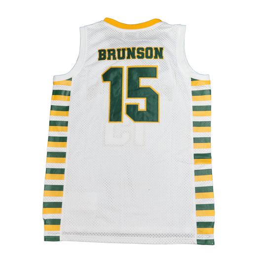 JALEN BRUNSON WHITE HIGH SCHOOL BASKETBALL JERSEY