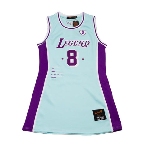 LEGEND MAMBA BABY BLUE JERSEY DRESS - Allstarelite.com