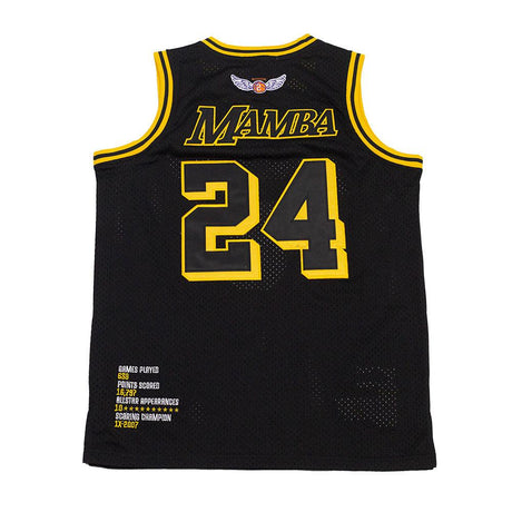 YOUTH LEGEND MAMBA BASKETBALL JERSEY (BLACK/YELLOW)