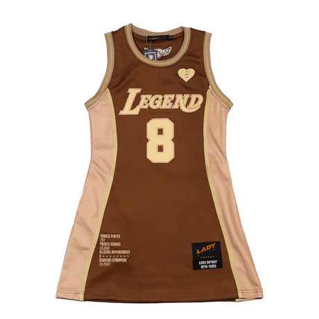 LEGEND MAMBA BROWN JERSEY DRESS - Allstarelite.com