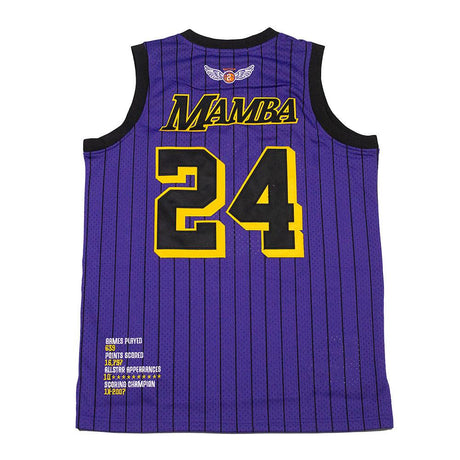 LEGEND MAMBA PINSTRIPE BASKETBALL JERSEY - Allstarelite.com