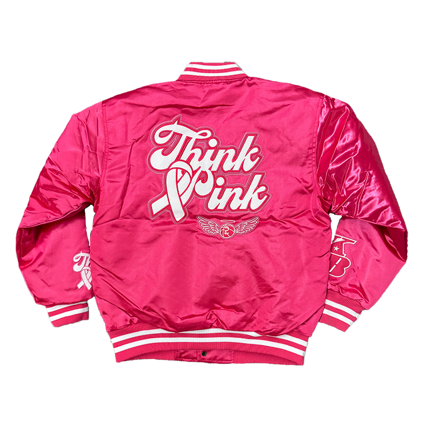MAMBA THINK PINK SATIN JACKET (PINK)