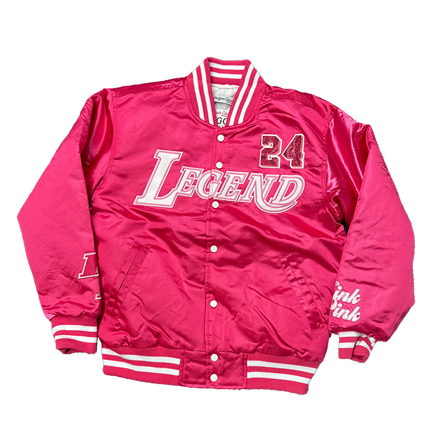 MAMBA THINK PINK SATIN JACKET (PINK)
