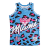 LEOPARD PRINT PINK PANTHER MIAMI BASKETBALL JERSEY - Allstarelite.com