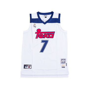 LUKA DONCIC MADRID TEKA BASKETBALL JERSEY WHITE - Allstarelite.com