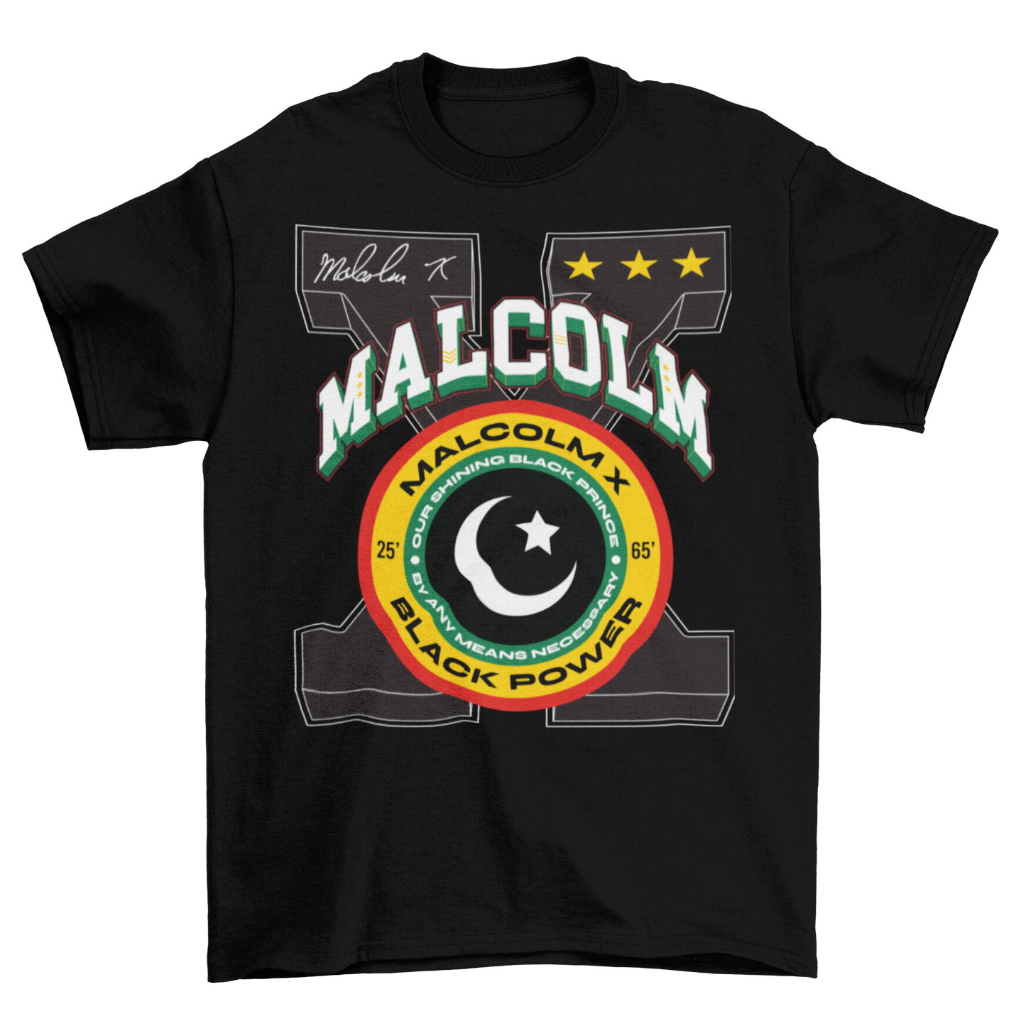 MALCOLM X SEAL TSHIRT - Allstarelite.com