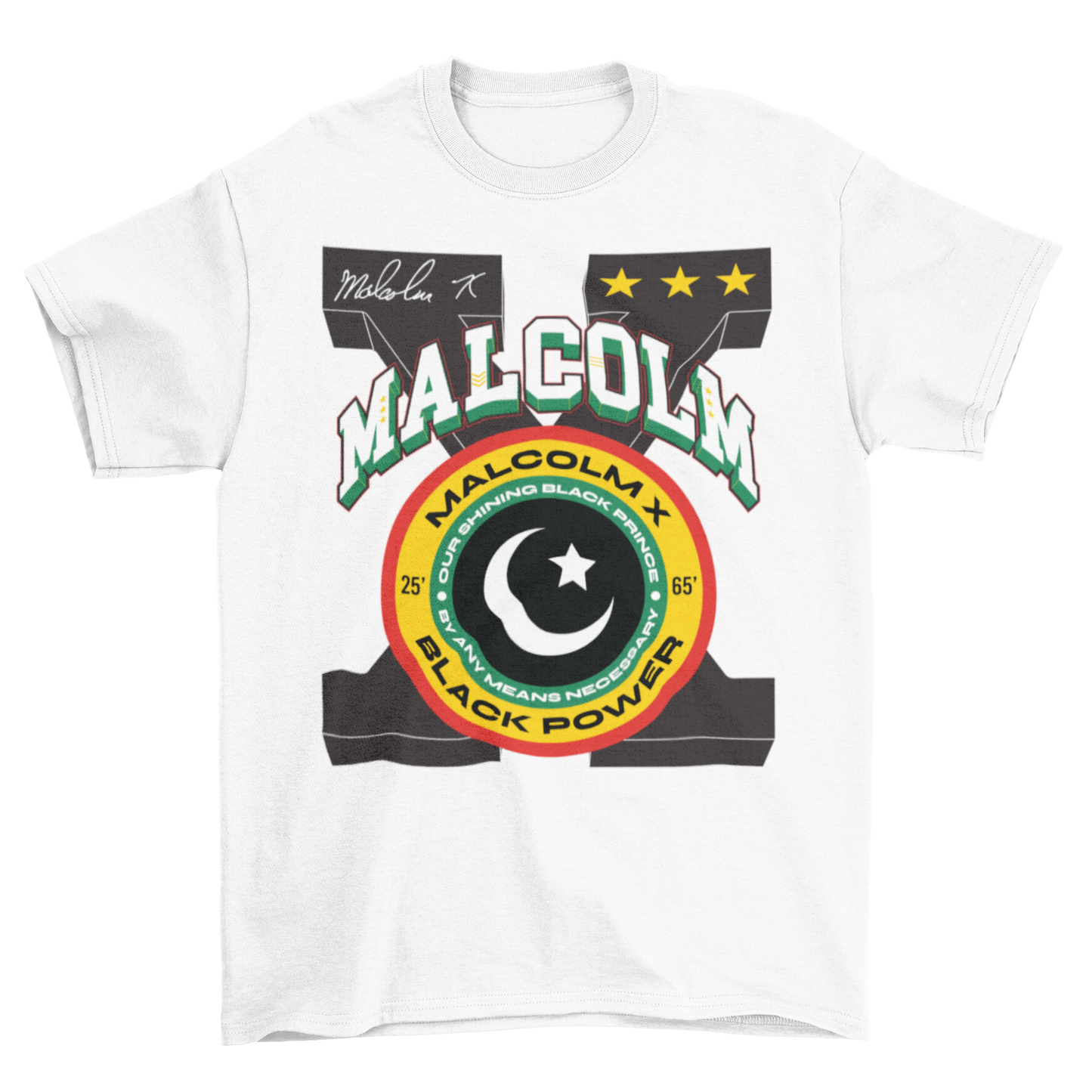 MALCOLM X SEAL TSHIRT - Allstarelite.com