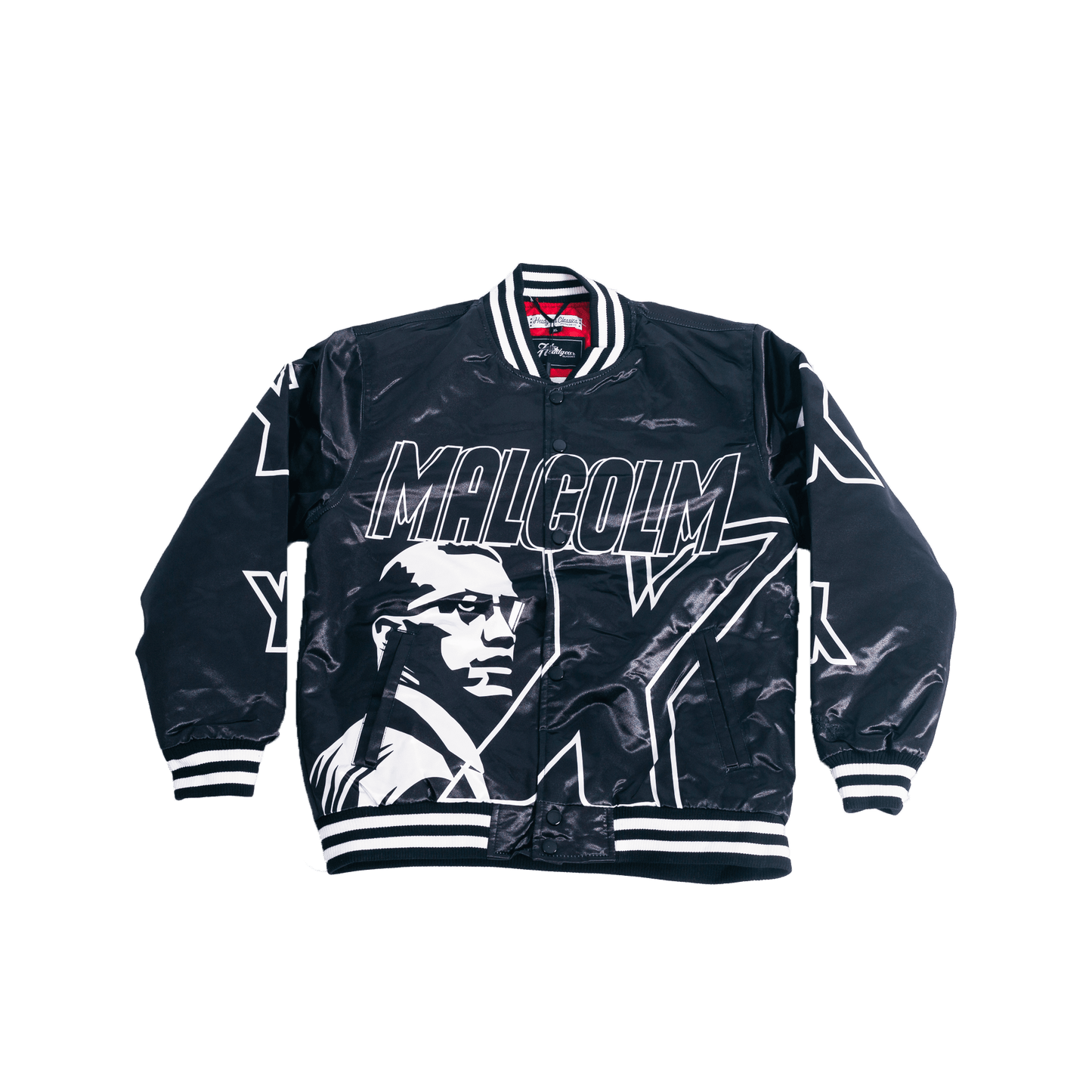 MALCOLM X YOUTH SATIN JACKET - Allstarelite.com