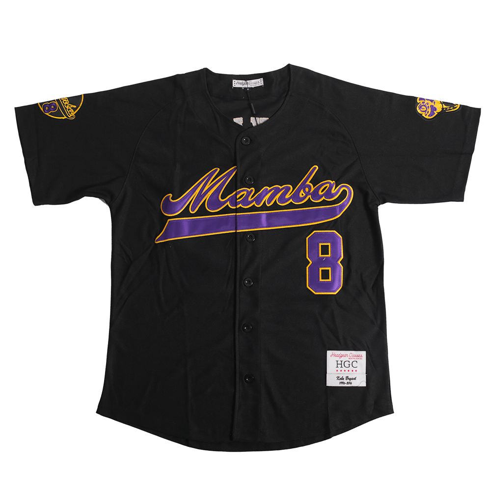 MAMBA KOBE BRYANT BUTTON DOWN JERSEY IN BLACK - Allstarelite.com
